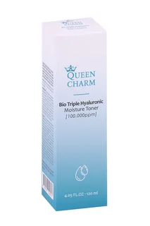 Тонер Queen Charm увлажняющий с биокомплексом гиалур кислоты 10% для лица 120 мл