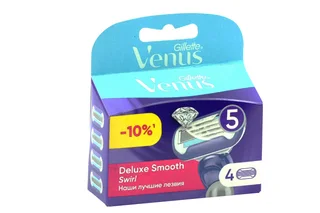 Сменные кассеты Gillette Venus Deluxe smooth swirl 4 шт - 10%