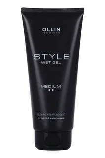Гель Ollin professional style для укладки волос средней фиксации мокрый эффект 200 мл