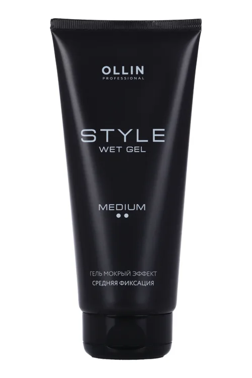 Гель Ollin professional style для укладки волос средней фиксации мокрый эффект 200 мл