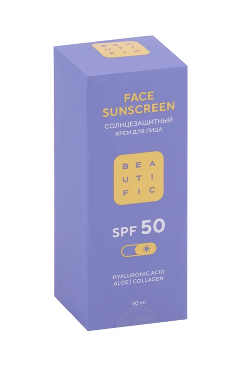 Крем Beautific солнцезащитный для лица c SPF 50, 30 мл