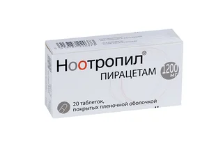 Ноотропил 1200 мг 20 шт таблетки покрытые пленочной оболочкой