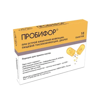 Пробифор порошок для приема внутрь 500 млн. кое пакеты 0,85 гр 10 шт