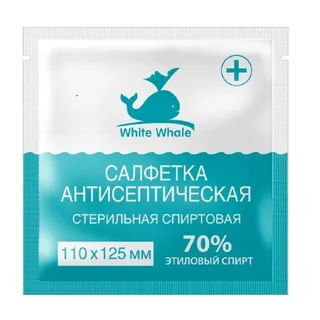 Уайт Вейл Салфетка Антисептическая Спиртовая 110×125 мм 1 шт