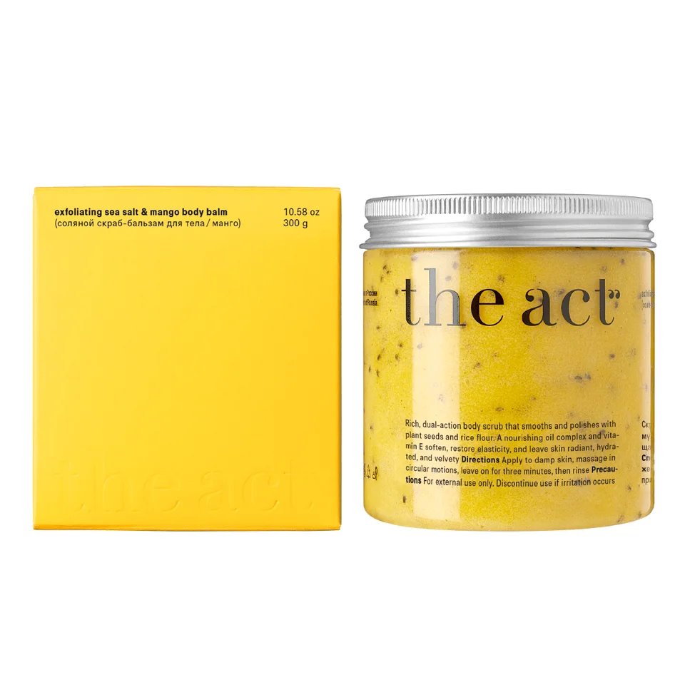 Соляной скраб-бальзам для тела / манго, 300 г, The Act