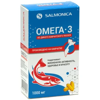 Сальмоника Омега-3 Из Дикого Камчатского Лосося капсулы 1000 мг 42 шт