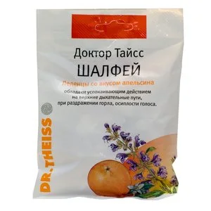 Доктор Тайсс экстракт шалфея с витамином С 24 шт таблетки для рассасывания