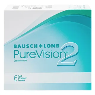 Линзы Bausch+Lomb Pure Vision 2 контактные R 8.6 (диоптрия -0,75), 6 шт