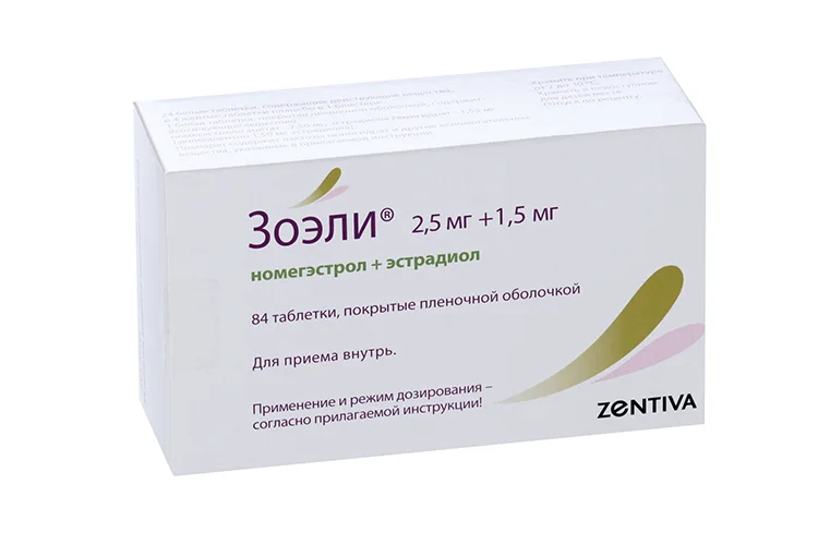 Зоэли таблетки 2.5+1.5 мг 84 шт