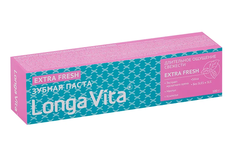 Зубная паста Longa Vita Extra Fresh Профилактическая 100 гр