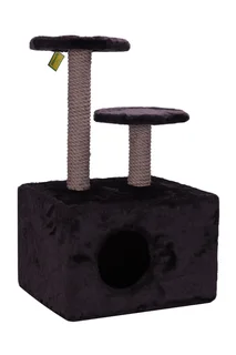 Домик Зоомарк с двумя когтеточками мех 120 45×35×70 см