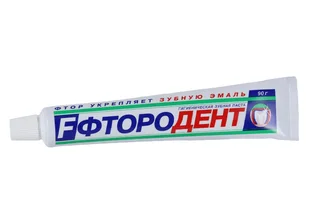 Зубная паста мел Фтородент без пенала, 90 г