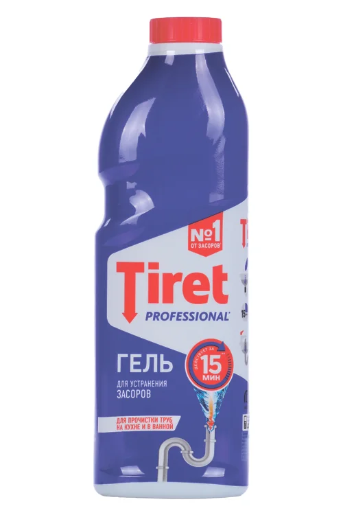 Гель для удаления засоров Tiret профессионал 1 л