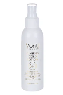 Лосьон Von-U Ginseng Gold Lotion для роста волос с экстрак золотого женьшеня 150 мл