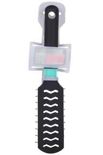 Щетка Dewal Beauty бирюза продувная с нейлон штифтом прямоугольная 9 ряд DBBZ2