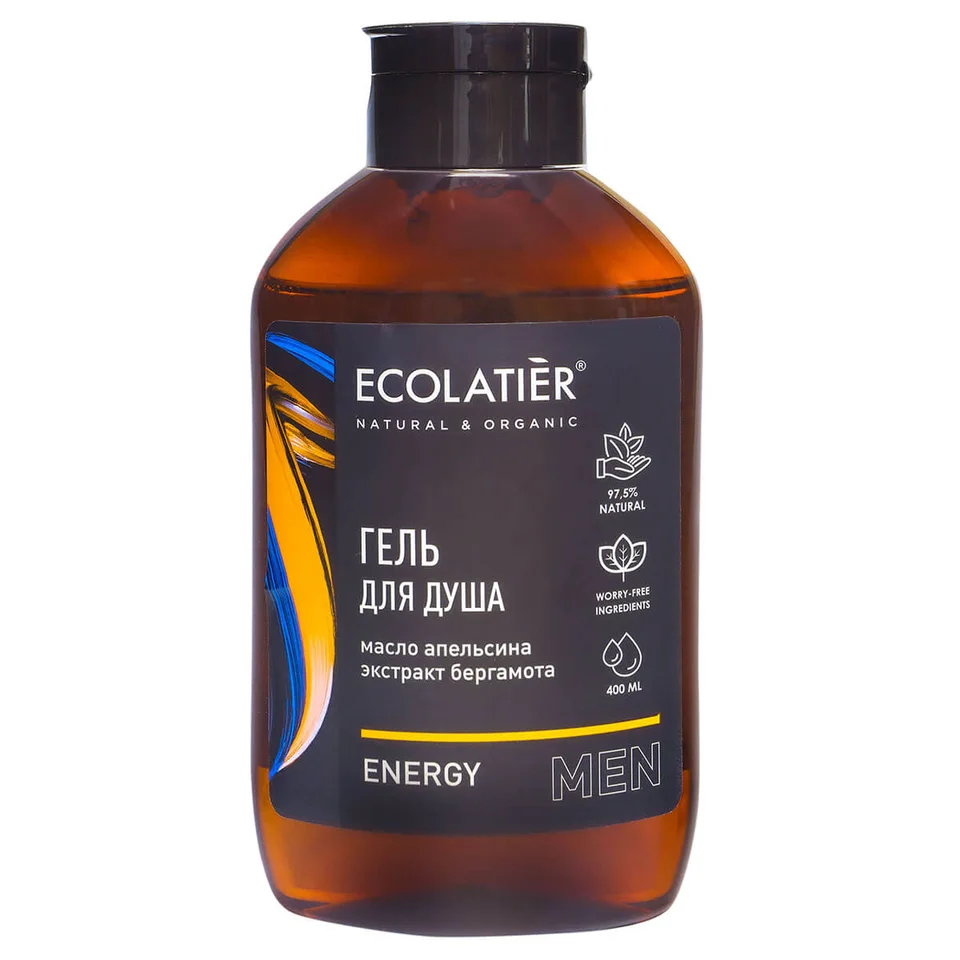 Гель для душа мужской Energy 400 мл Ecolatier