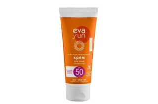 Крем EVA SUN солнцезащитный SPF 50 СЗФ для лица, 50 мл