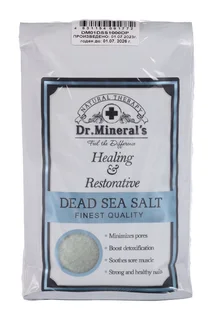 Соль для ванн Dr Minerals Dead sea salt 1 кг