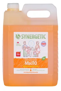 Мыло жидкое Synergetic для рук и тела фруктовый микс 5 л