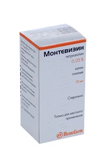 Монтевизин Капли Глазные 0,05% флакон 10 мл