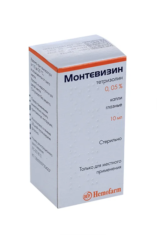 Монтевизин капли 0.05 % 10 мл