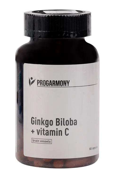 Гинкго Билоба+Витамин С Progarmony, 60 шт
