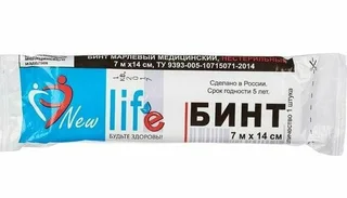 Бинт марлевый н/стер 7м х14 см Нью Лайф