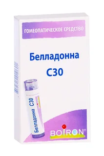 Гомеопатические монокомпонентные препараты растительного происхождения 4 гр гранулы гомеопатические C30 Белладонна