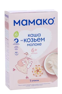 Каша Мамако 5 злаков на козьем молоке 200 гр