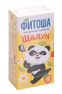 Чай Фитоша Шалун травяной детский 1,5 гр 20 шт фильтр-пакет