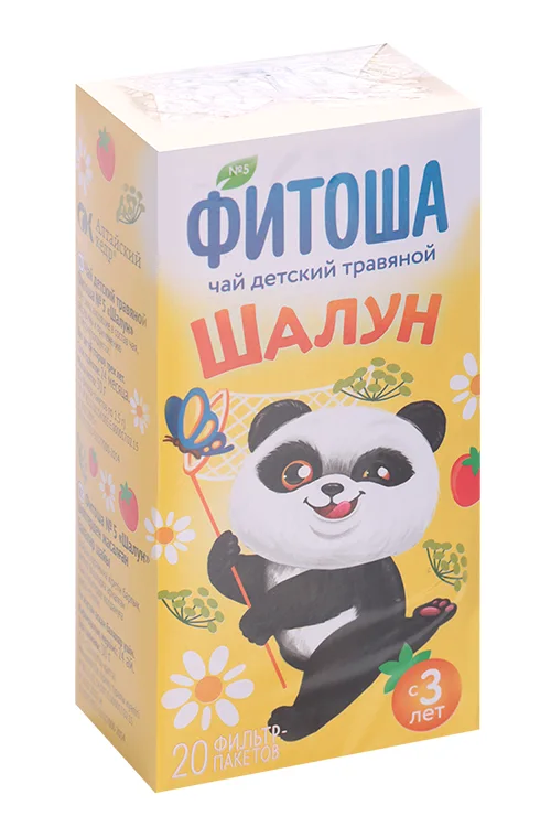 Чай Фитоша Шалун травяной детский 1,5 гр 20 шт фильтр-пакет чай 1.5 г 20 шт