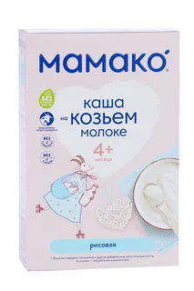 Каша Мамако рисовая на козьем молоке 200 гр