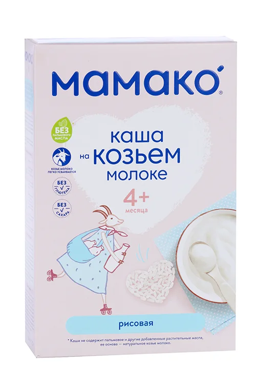 Каша Мамако рисовая на козьем молоке 200 гр