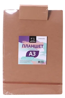Планшет Малевичъ для рисования канцелярский А3 с зажимом