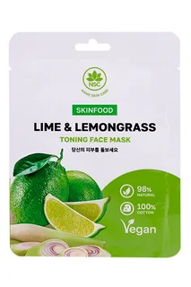 Маска NSC Skinfood тканевая лайм и лемонграсс для лица, 22 г