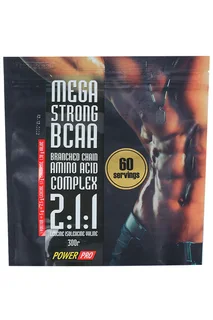 Аминокислоты Power pro Bcaa 2:1:1 Мега стронг 300 гр