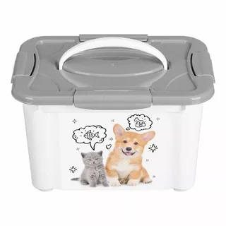 Контейнер Бытпласт с декором Lucky pet для корма 5,5 л