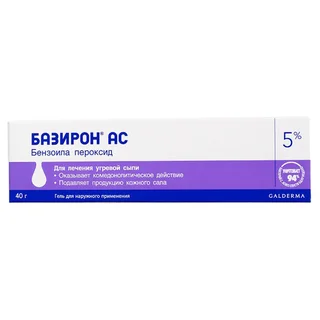 Базирон Ас Гель 5% Туба 40 гр