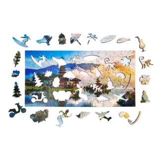 Пазл Нескучные игры Travel collection бали индонезия фигурные / деревянные 130 элементов