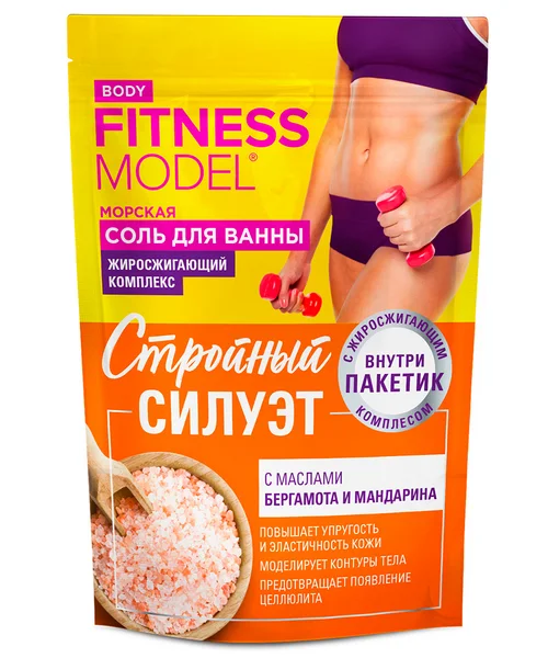 Соль для ванн Fitoкосметик Fitness Model Стройный силуэт морская, 500 г