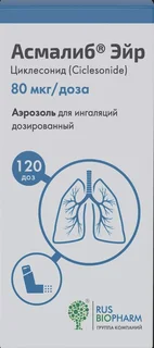 Асмалиб Эйр аэроз. для ингал. дозир. 80 мкг / доза 120 доз