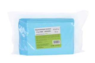 Пеленки Элара Kids эконом впитывающие одноразовые 60×60 см синий 30 шт