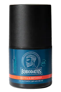 Дезодорант-антиперспирант Borodatos парфюмированный перец / ветивер 50 мл ролик