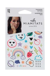 Тату переводные Miamitats Love Smile (mini) (3170)