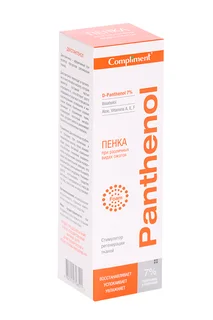 Пенка Compliment Panthenol при различных видах ожогов 160 мл