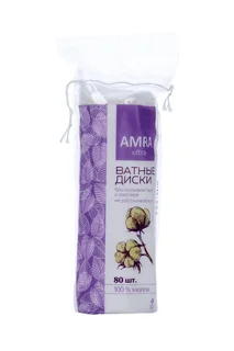 Ватные диски Амра 80 шт