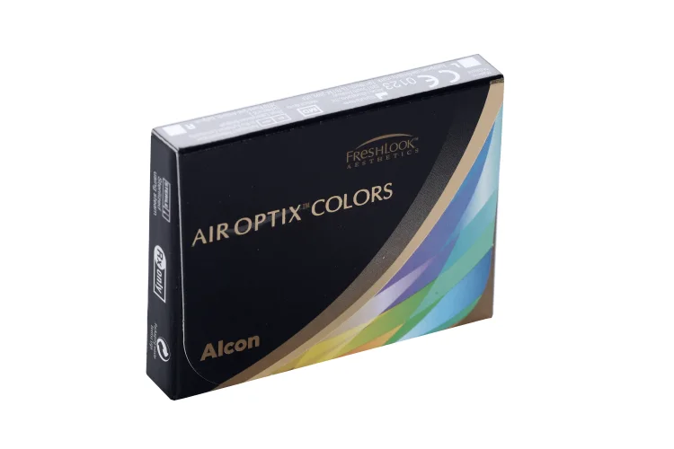 Линзы Alcon Air Optix Colors контакт цвет ежемес (диоптрия -1,75) 2 шт изумрудный зеленый