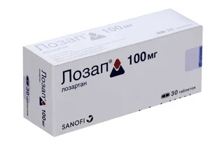 Лозап 100 мг 30 шт таблетки покрытые пленочной оболочкой