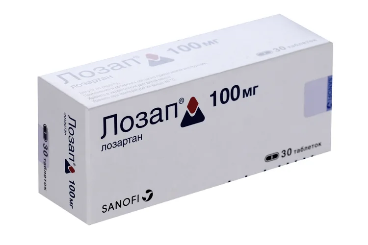 Лозап таблетки 100 мг 30 шт