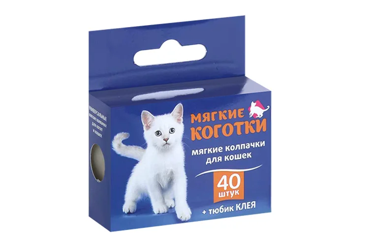 Мягкие коготки накладные серебряные 40 шт